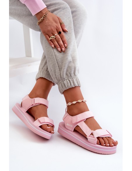 Women's Platform Sandals Big Star NN274A533 Pink