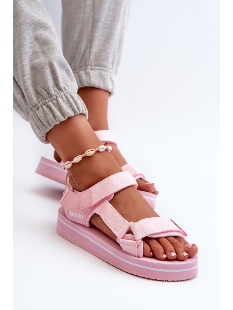 Women's Platform Sandals Big Star NN274A533 Pink