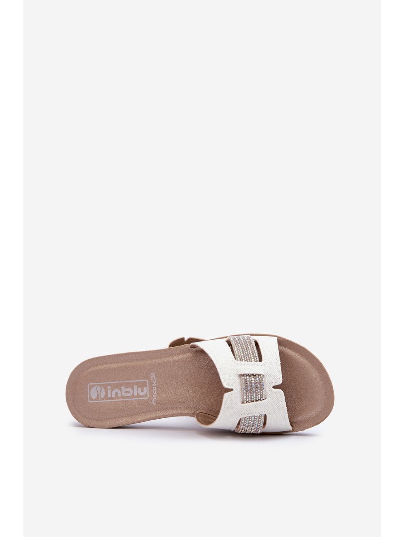 Comfortable Shiny Women's Flip-Flops Inblu BA000050 White