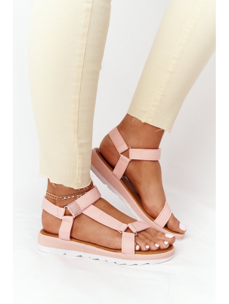 Women's Sandals On A Rubber Sole Coral Stranger