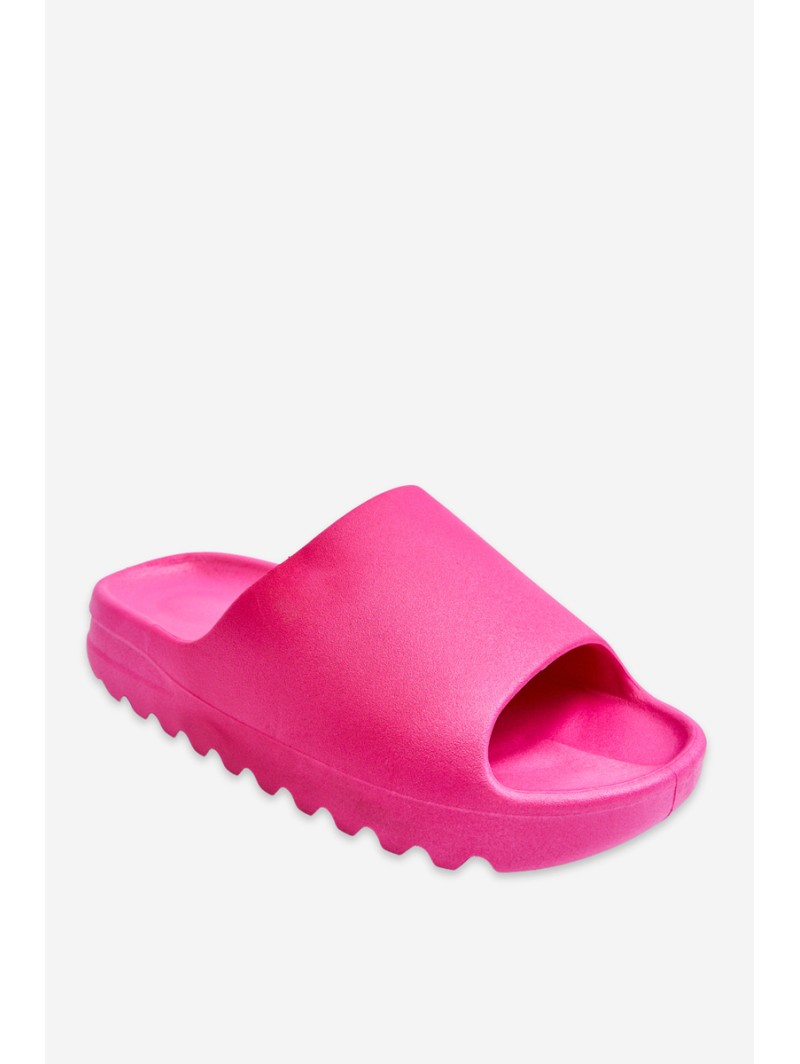 Fashionable Platform Slippers Fuchsia Estella