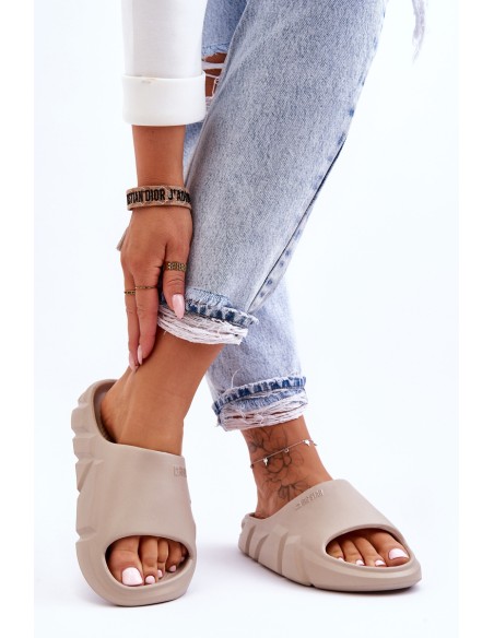 Women's Light Foam Big Star Slippers LL274593 Beige