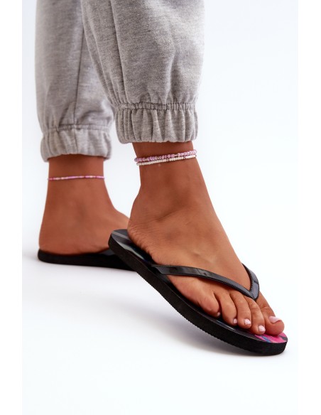 Women's Patterned Flip Flops Sandals 4FRMM00FFLIF138-90S Multicolor