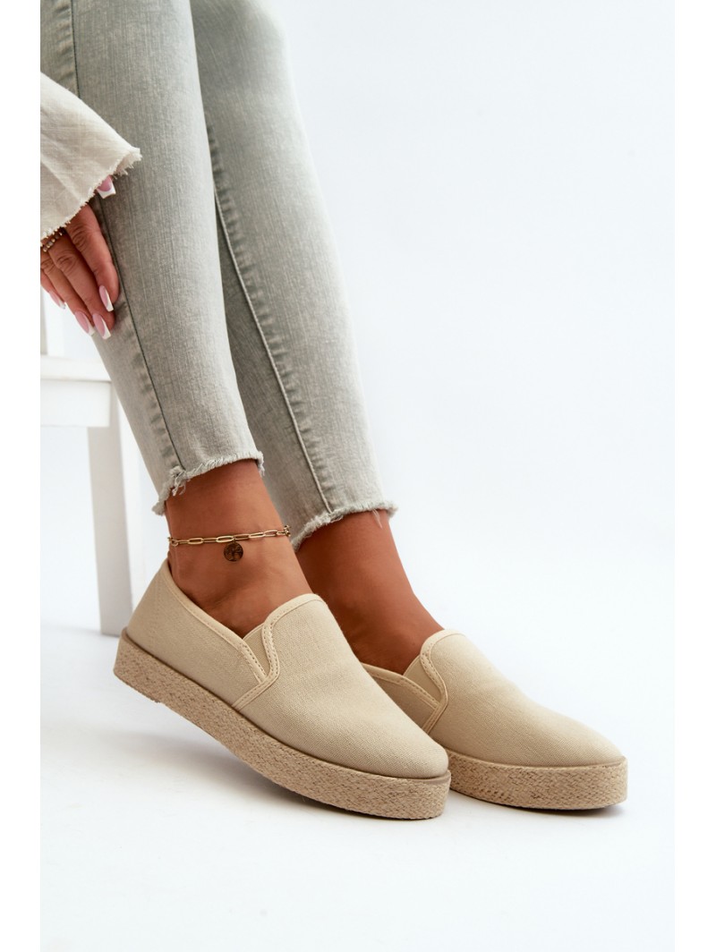 Espadrille platform shops slip on