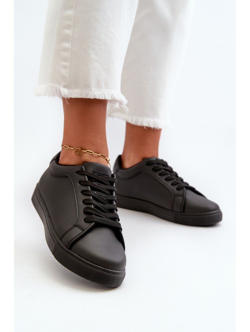 Low Women's Sports Sneakers Made of Eco Leather Black Diunna