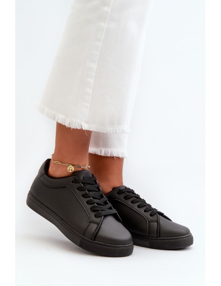 Low Women's Sports Sneakers Made of Eco Leather Black Diunna