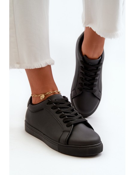 Low Women's Sports Sneakers Made of Eco Leather Black Diunna