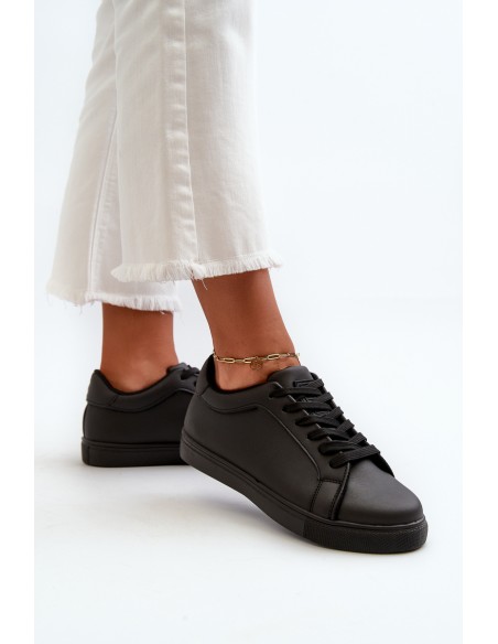 Low Women's Sports Sneakers Made of Eco Leather Black Diunna