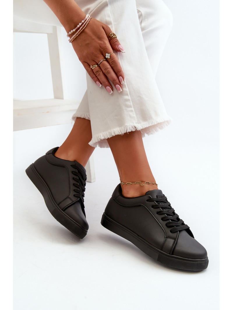 Low Women's Sports Sneakers Made of Eco Leather Black Diunna