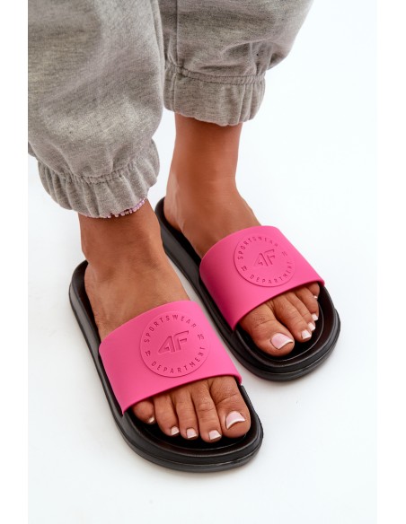 Women's Slides 4FMM00FFLIF045-55S Pink-Black