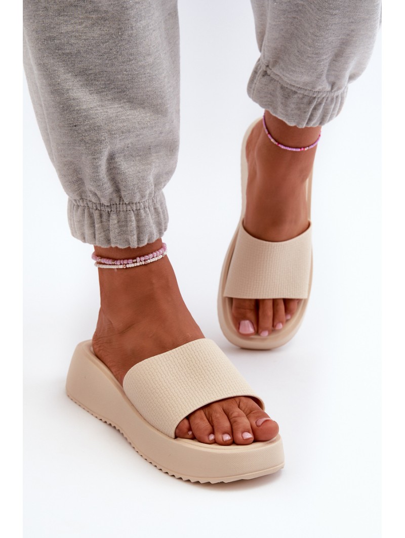 Women's Platform and Wedge Sandals in Beige Vimarils