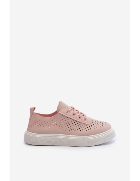 Lace-Up Platform Sneakers Pink Tanvi