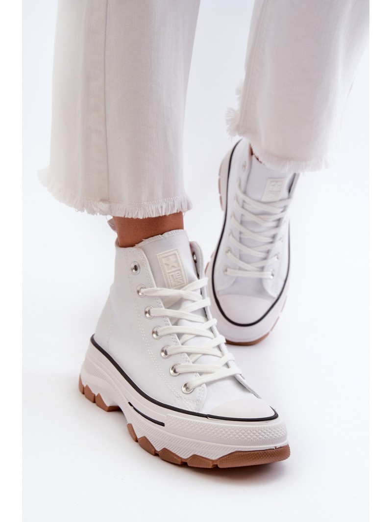 White Platform High Top Women's Sneakers Valvia