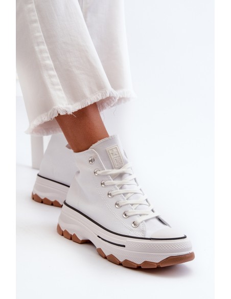 White Platform High Top Women's Sneakers Valvia