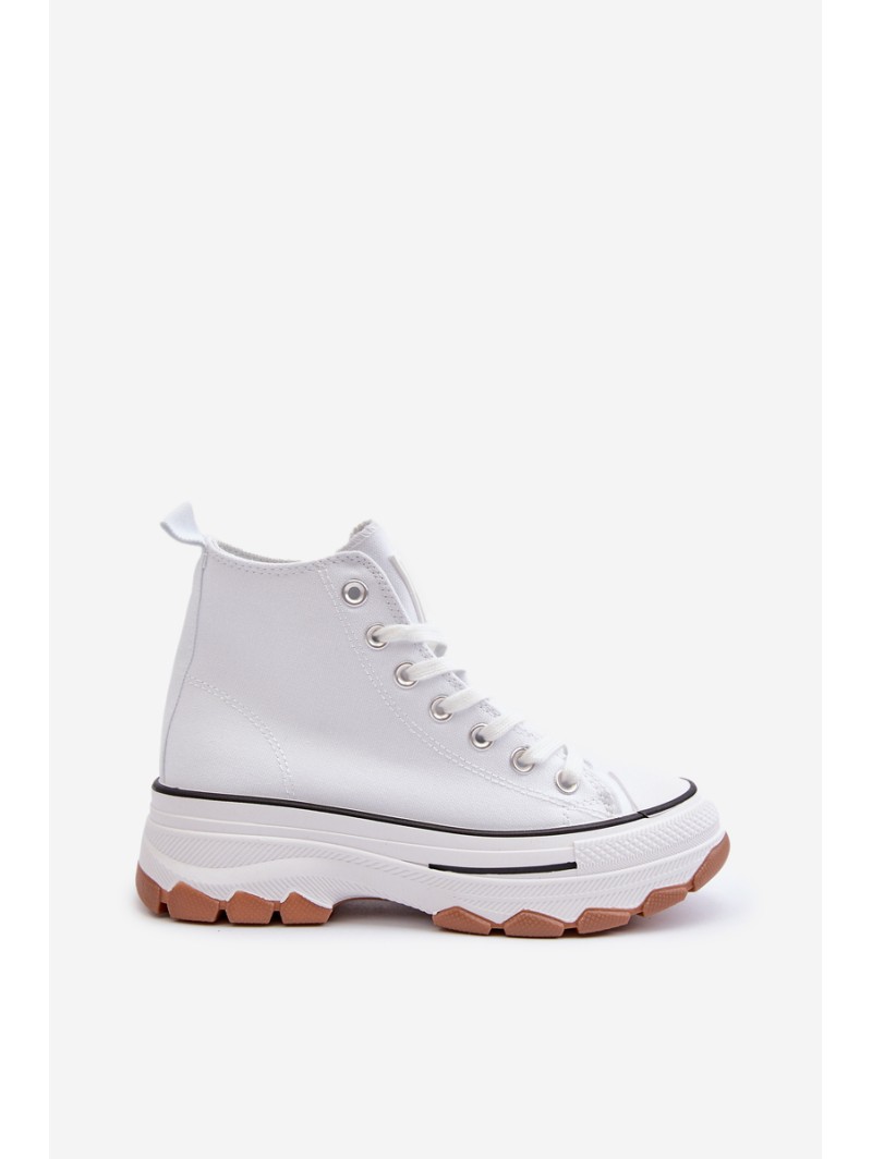 White Platform High Top Women's Sneakers Valvia