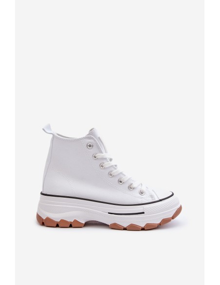 White Platform High Top Women's Sneakers Valvia