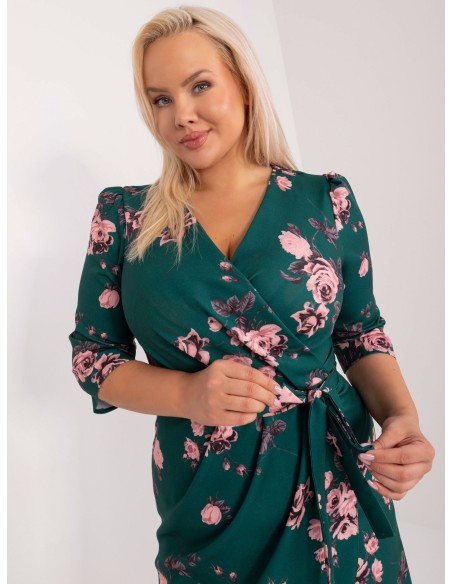 Sukienka-LK-SK-508564-1.42P-ciemny zielony