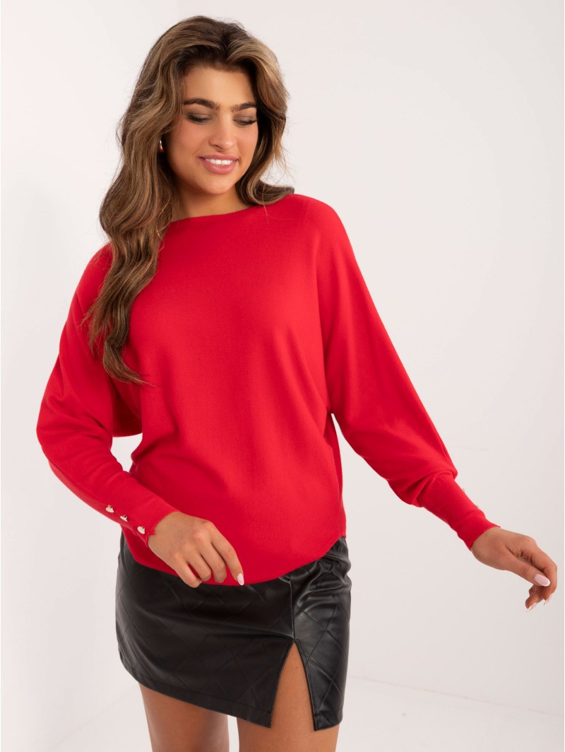 Sweter-PM-SW-L117.84-czerwony