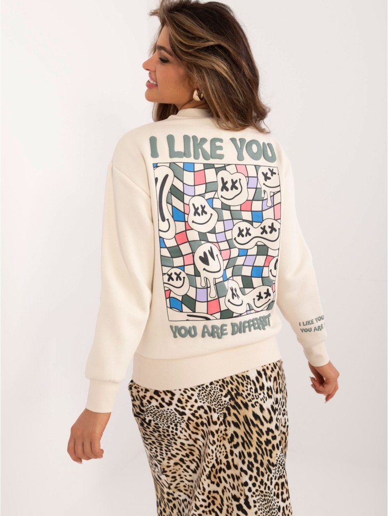 Bluza-D10600T02568E-jasny beżowy