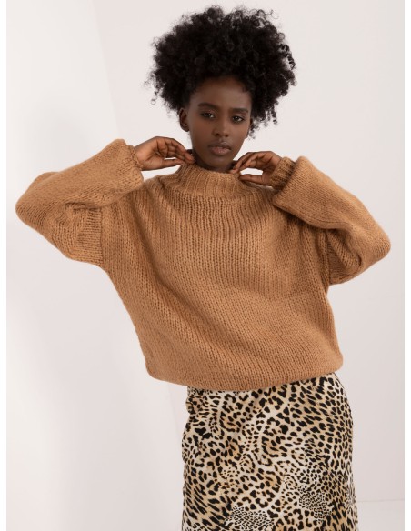 Sweter-BA-SW-3017-1.66-jasny brązowy