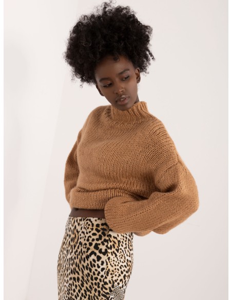 Sweter-BA-SW-3017-1.66-jasny brązowy