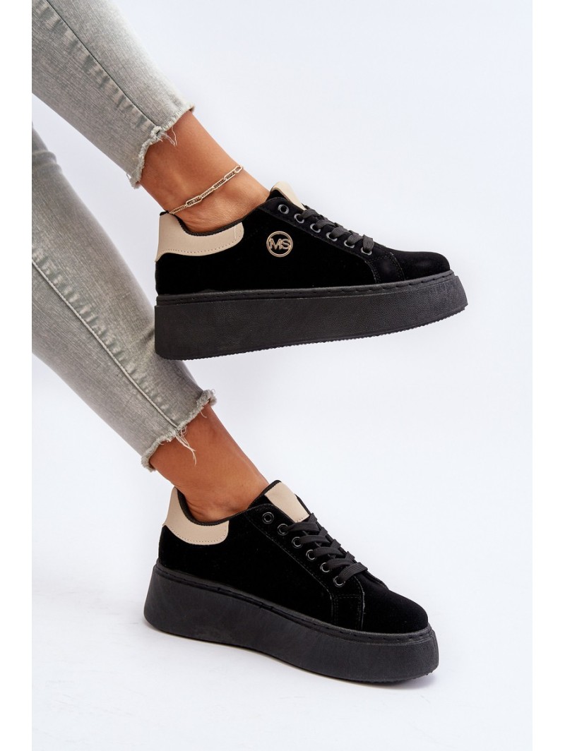 Women's Platform Sneakers Black Eshen