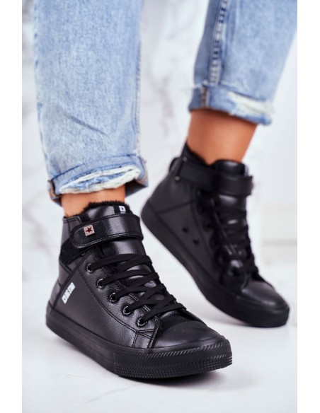 BIG STAR Leather Warmed Sneakers V274542FW Black