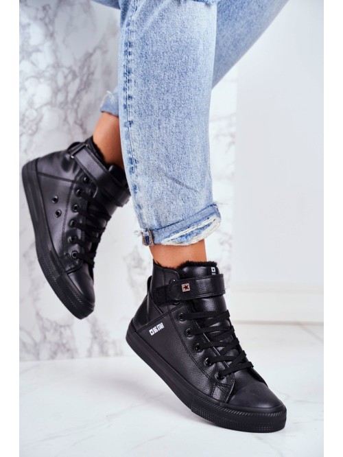 BIG STAR Leather Warmed Sneakers V274542FW Black 2