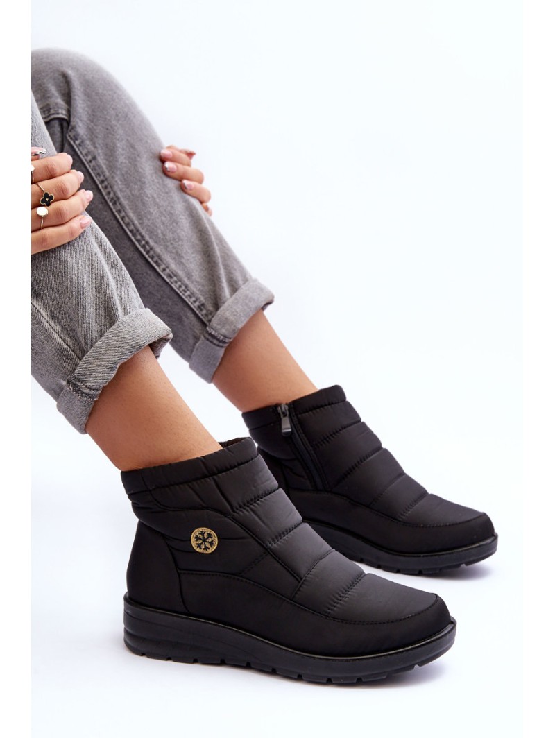 Women's Insulated Snow Boots Black Helis