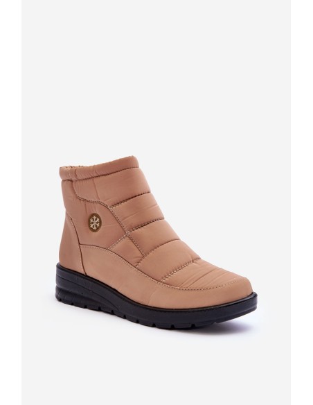 Women's Padded Snow Boots Beige Helis