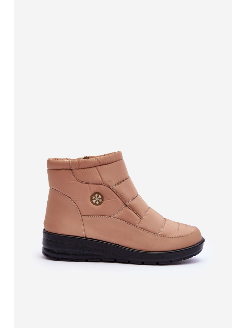 Women's Padded Snow Boots Beige Helis