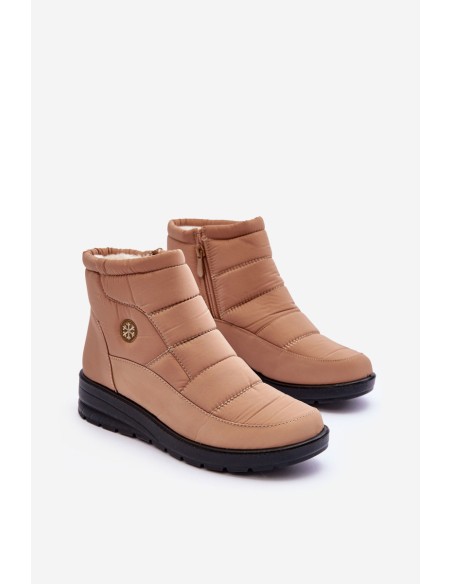 Women's Padded Snow Boots Beige Helis