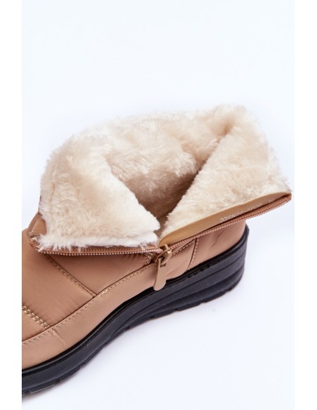 Women's Padded Snow Boots Beige Helis