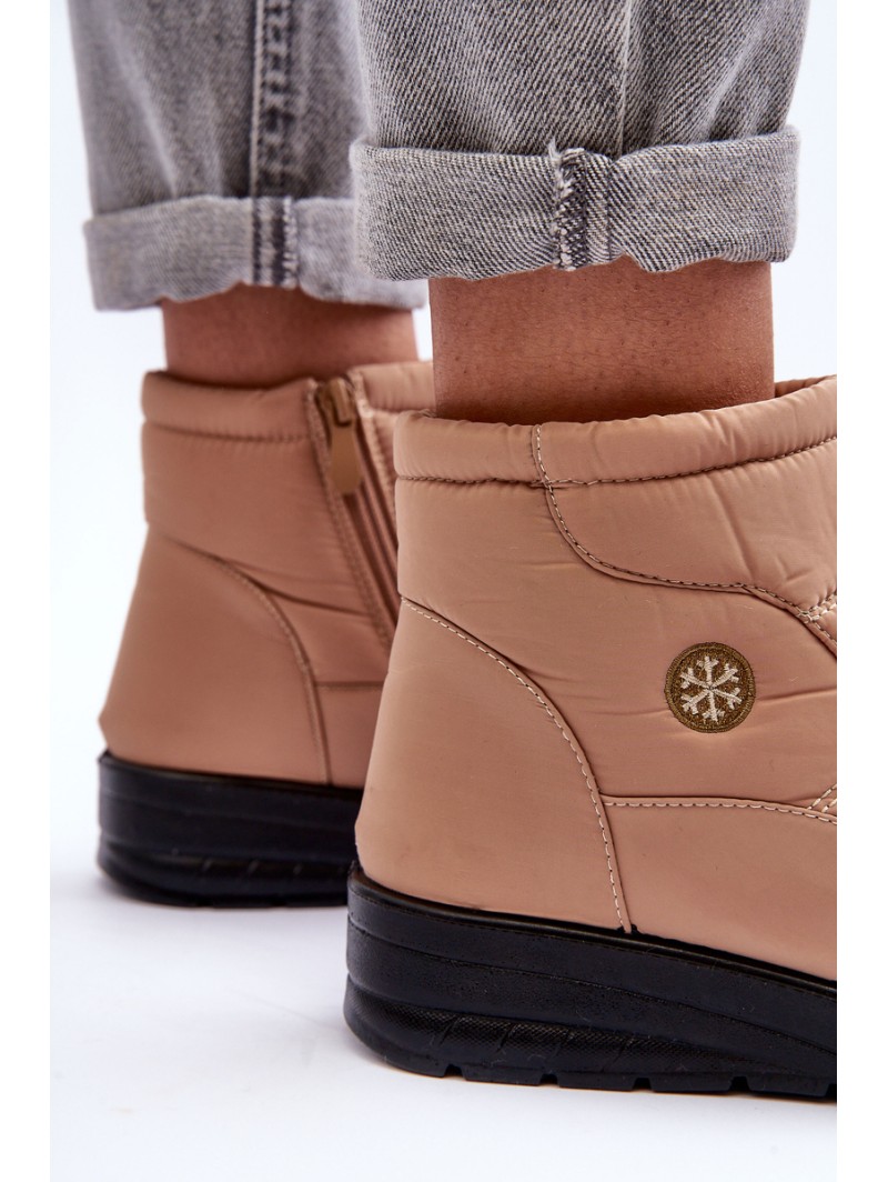 Women's Padded Snow Boots Beige Helis