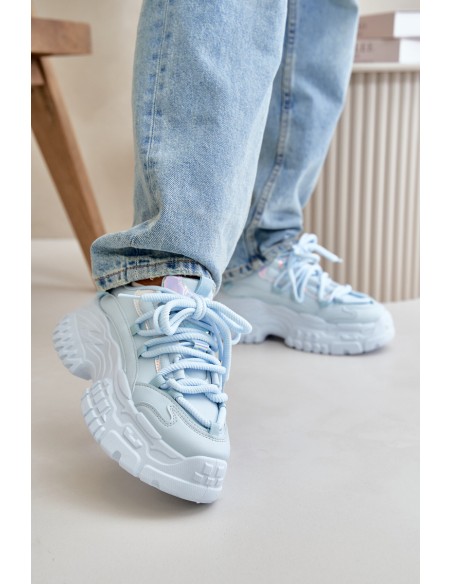 Women's sneakers with chunky sole Blue Nevela