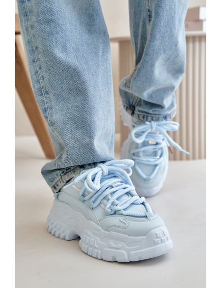 Women's sneakers with chunky sole Blue Nevela