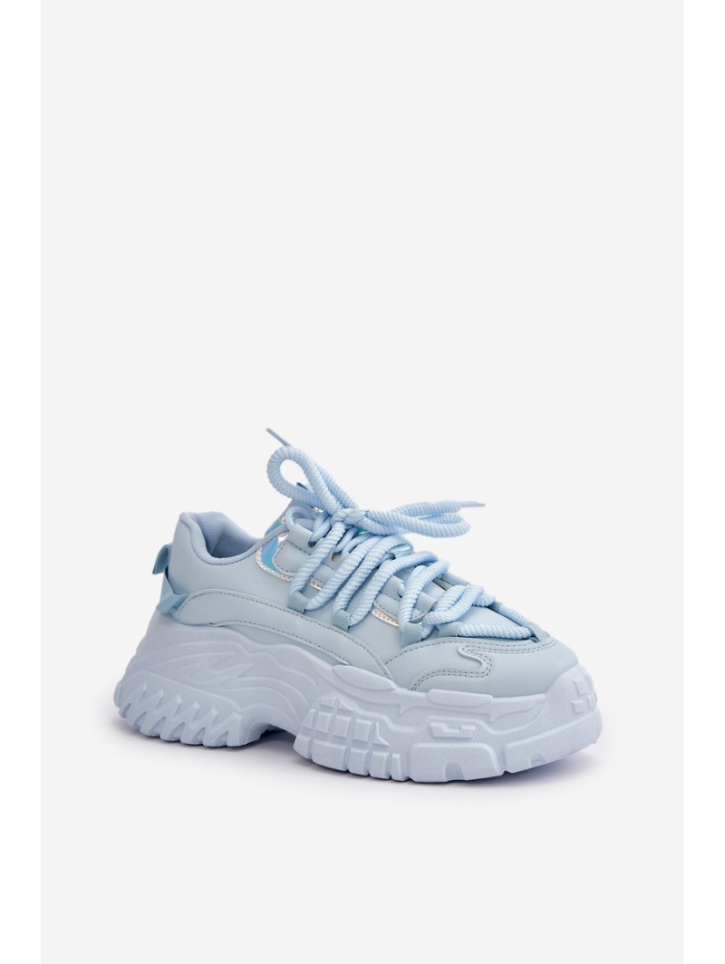 Women's sneakers with chunky sole Blue Nevela
