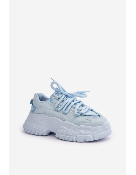 Women's sneakers with chunky sole Blue Nevela