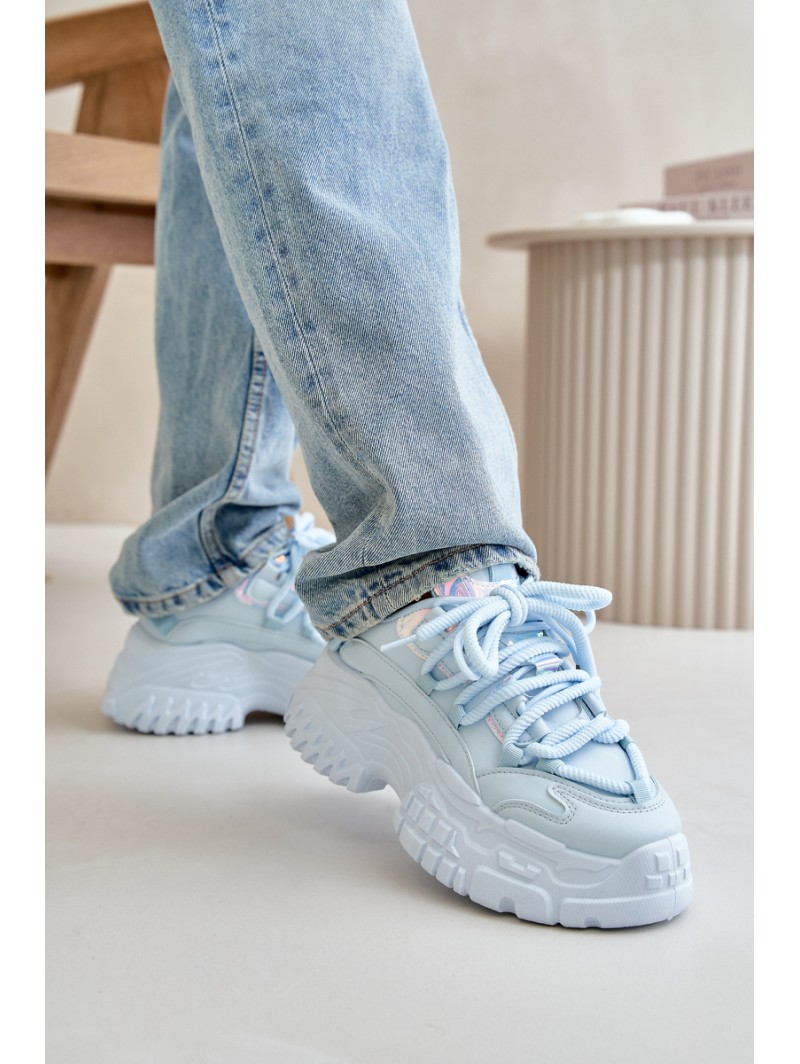 Women's sneakers with chunky sole Blue Nevela