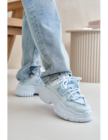 Women's sneakers with chunky sole Blue Nevela