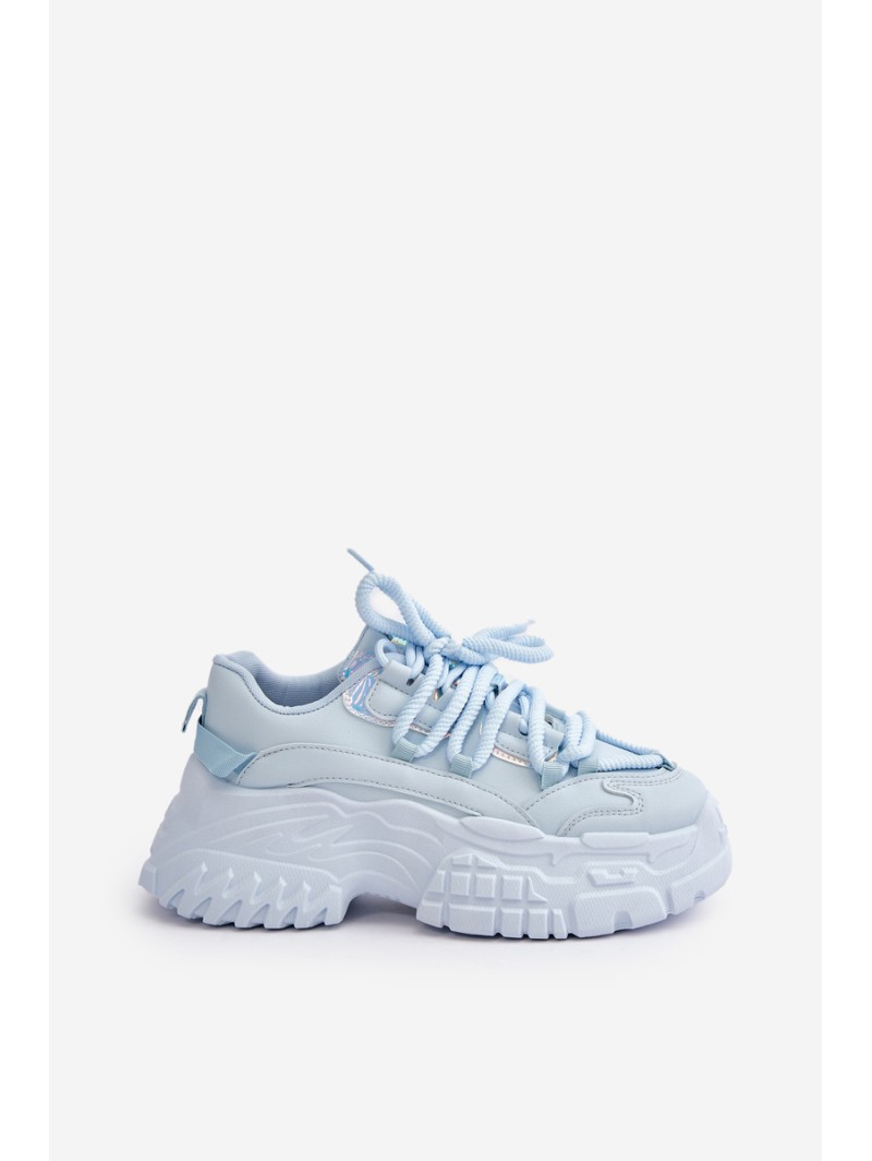 Women's sneakers with chunky sole Blue Nevela