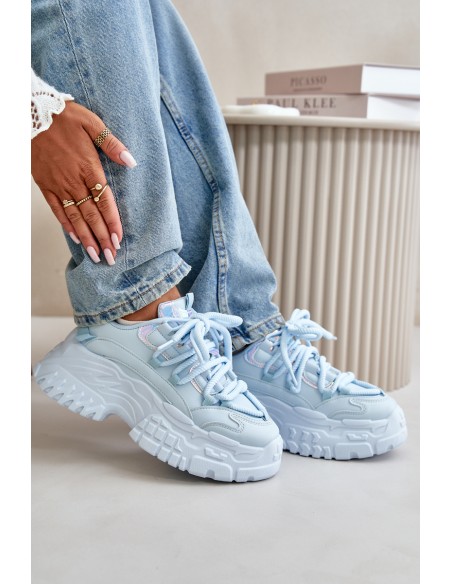 Women's sneakers with chunky sole Blue Nevela