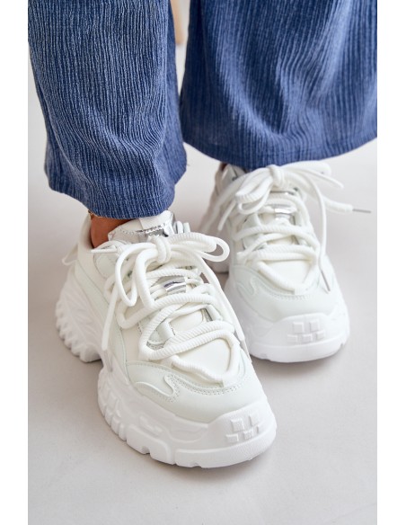 Women's sneakers on chunky sole white Nevela