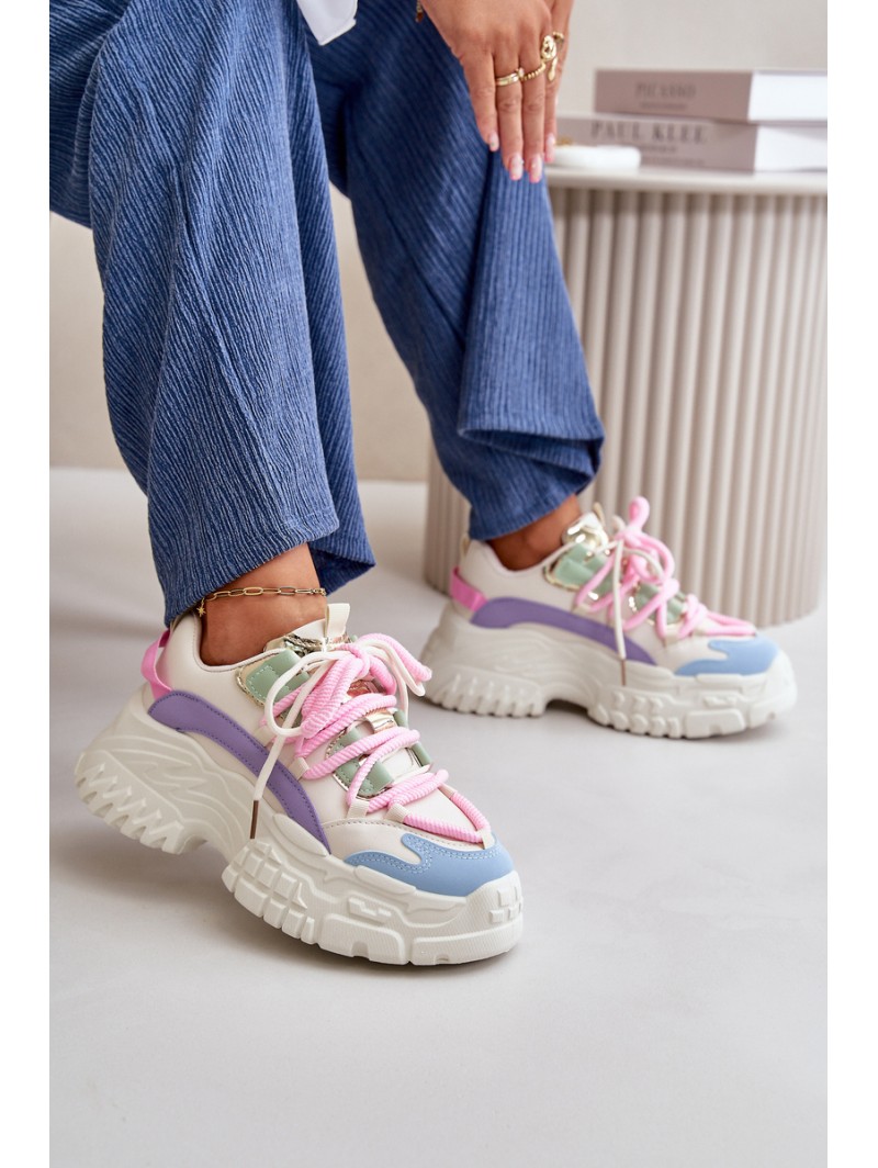 Women's sneakers with chunky sole multicolor Nevela