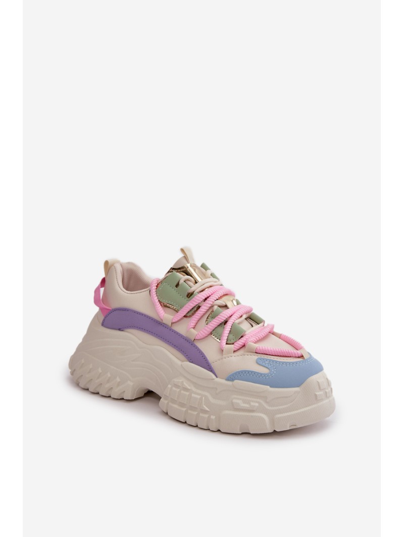 Women's sneakers with chunky sole multicolor Nevela