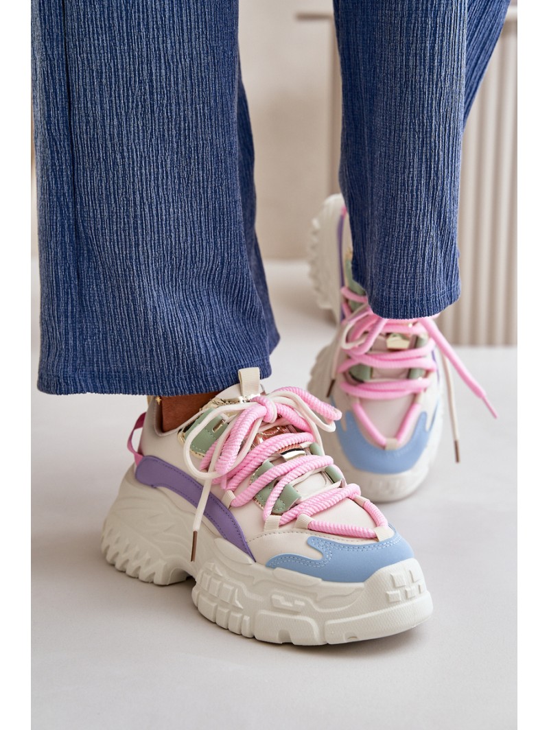 Women's sneakers with chunky sole multicolor Nevela