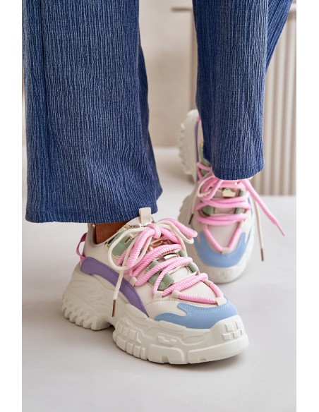 Women's sneakers with chunky sole multicolor Nevela