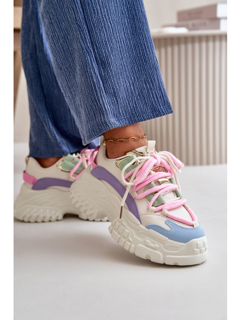 Women's sneakers with chunky sole multicolor Nevela