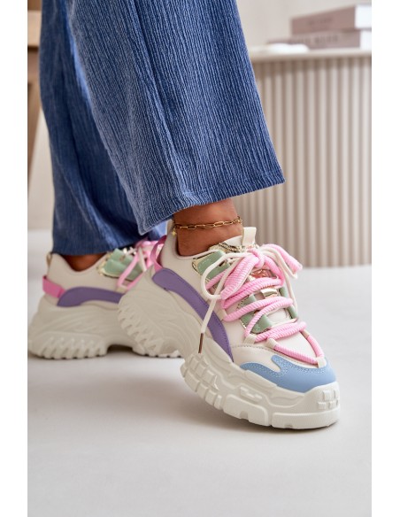 Women's sneakers with chunky sole multicolor Nevela