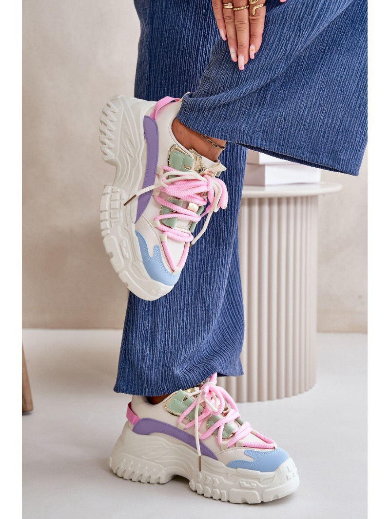 Women's sneakers with chunky sole multicolor Nevela